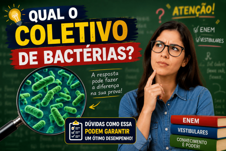 Qual o coletivo de bactérias? Professora revela dúvida que pode garantir um bom desempenho nas provas do Enem e vestibulares