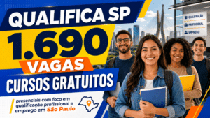 Qualifica SP libera 1.690 vagas em cursos gratuitos e presenciais com foco em qualificação profissional e oportunidades de emprego em São Paulo