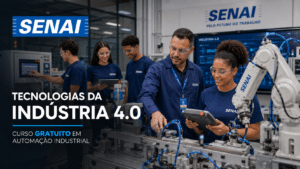 SENAI oferece vagas gratuitas para curso de Tecnologias da Indústria 4.0 na Automação Industrial