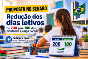 Senado pode mudar calendário escolar no Brasil e reduzir dias letivos de 200 para 180 sem cortar carga horária