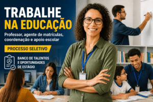 Imagem editorial sobre Elite reúne 175 vagas, banco de talentos e oportunidades de estágio em várias unidades; seleção inclui agente de matrículas,