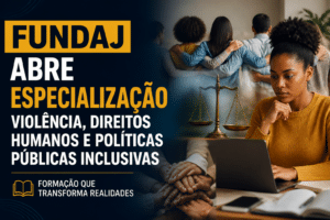 Imagem editorial sobre Fundaj abre 60 vagas em especialização EaD sobre violência, direitos humanos e políticas públicas inclusivas; inscrições vão até 30