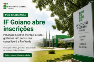 Imagem editorial sobre IF Goiano abre 90 vagas gratuitas em pós-graduação lato sensu para 2026; curso presencial em Ceres e EaD em Trindade têm seleção