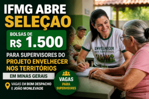 Imagem editorial sobre IFMG abre seleção com bolsas de R$ 1.500 para supervisores do projeto Envelhecer nos Territórios em Minas Gerais; são vagas em Bom