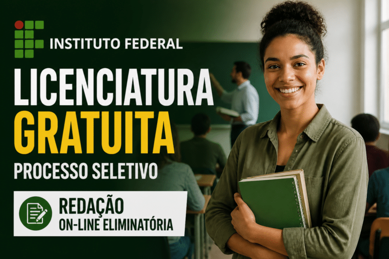 Imagem editorial sobre IFPR abre processo seletivo 2027 para cursos gratuitos de licenciatura presenciais com inscrições até 24 de agosto e redação