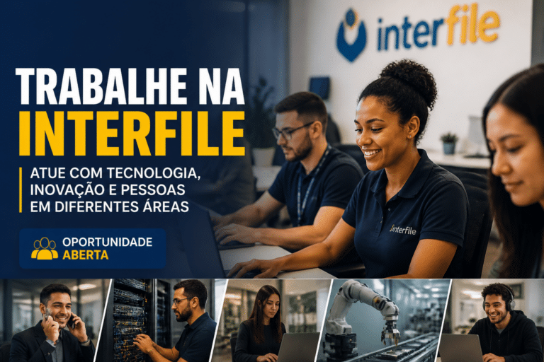 Imagem editorial sobre Interfile abre 8 vagas em Taboão da Serra e São Paulo para crédito imobiliário, TI, automação, operação e jovem aprendiz em seleção