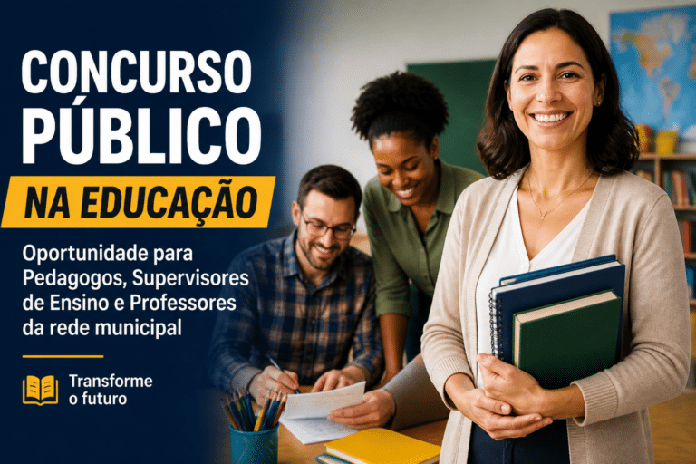 Imagem editorial sobre Prefeitura de Franca abre concurso público com cadastro reserva para Pedagogo, Supervisor de Ensino e professores da rede