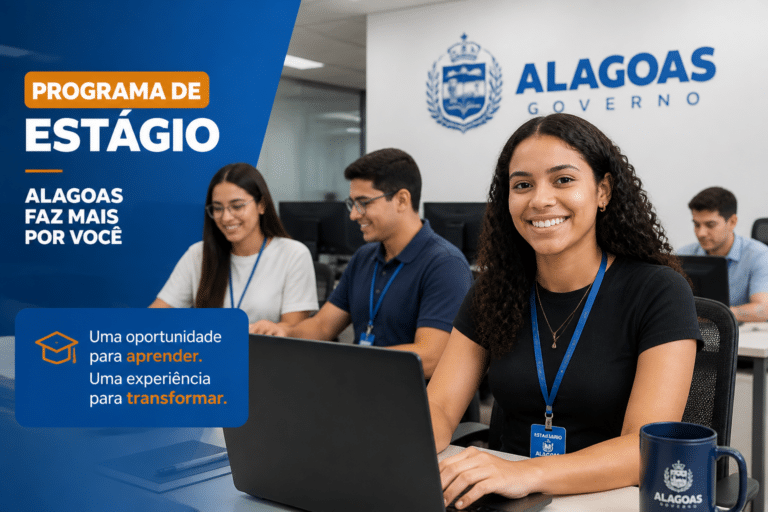 Imagem editorial sobre SEPLAG abre cadastro para banco de talentos do Programa de Estágio em Alagoas com bolsa de um salário mínimo e inscrições por 30