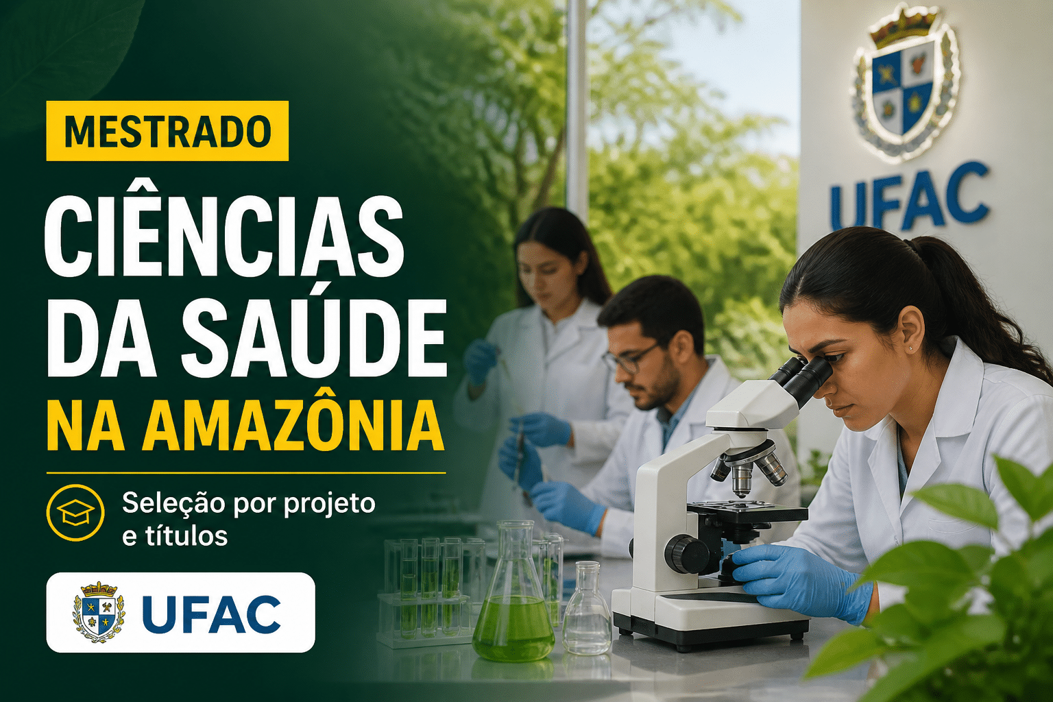 Imagem editorial sobre UFAC abre 30 vagas no mestrado em Ciências da Saúde na Amazônia Ocidental com seleção por projeto e títulos; inscrições vão de 22