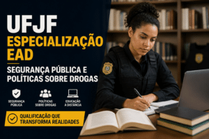 Imagem editorial sobre UFJF abre 150 vagas em especialização EAD em Segurança Pública e Políticas sobre Drogas; inscrições vão até 12 de julho e seleção