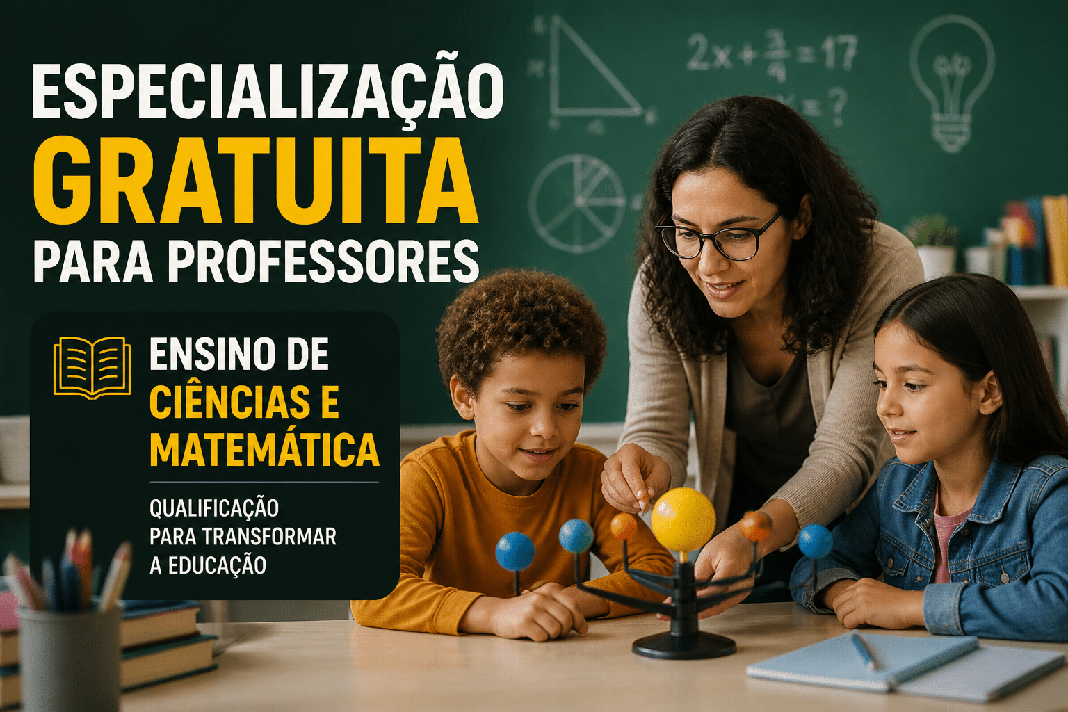Imagem editorial sobre UFJF abre até 30 vagas em especialização gratuita em Ensino de Ciências e Matemática para professores da Educação Infantil e dos