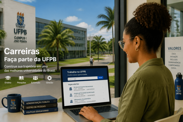 Imagem editorial sobre Unipe abre vagas em João Pessoa para assistente administrativo PcD, professor de Medicina Veterinária e bancos de currículos com