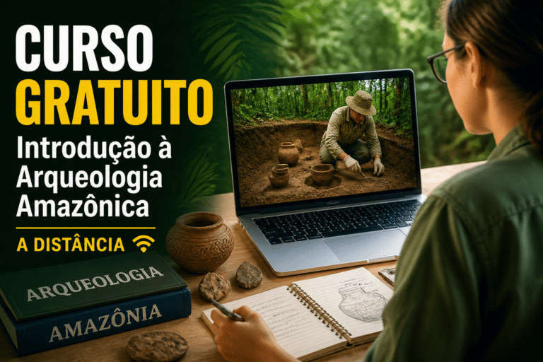 Imagem editorial sobre USP abre 80 vagas gratuitas para o curso a distância Introdução à Arqueologia Amazônica, com inscrições on-line por ordem de